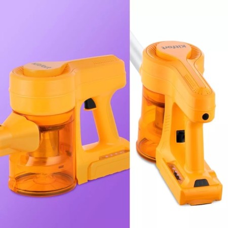Vacuum cleaner KitFort KT-5251, vertical, 120 watts, 0.8 l, orange-3
