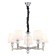 Suspended lamp 6x60W E27, size 76x76x84.5 cm