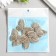 Decor for creativity Textile Embroidery "Blabo Gold" Double Wings 3.7x4.5cm
