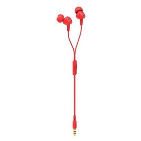 JBL C100SI headphones, vacuum, microphone, wired, 1.2m, red-3