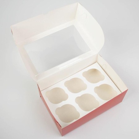 Box for Capcakes "New Year Gift" 17 x 25 x 10cm, New Year-4