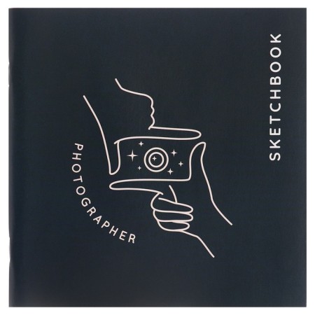 Sketchbook 165 x 165 mm, 40 sheets "photographer", cover coated cardboard, block 100 g/m²