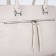 Luggage bag on lightning, 2 external pockets, milk color