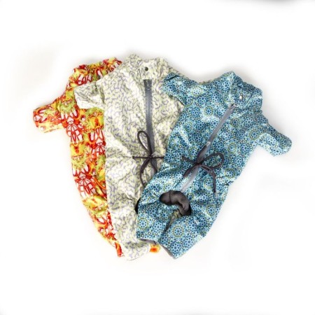 Demisonon overalls on the fleece OSSO, 37 unisex, mix of flowers-1
