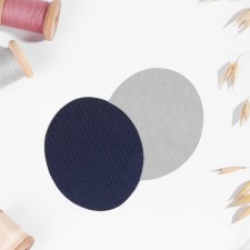 Clothes for clothing, 7 × 5.5 cm, heat -miles, steam, blue jeans color