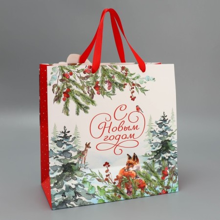 Gift Package "Bunny", 30 x 30 x 15 cm, new year-4