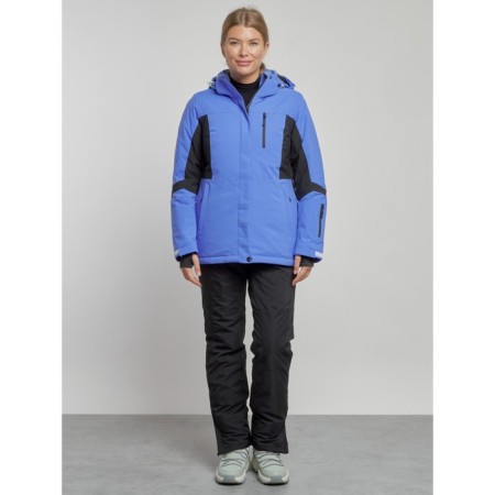 Ski costume female winter, size 46, purple color