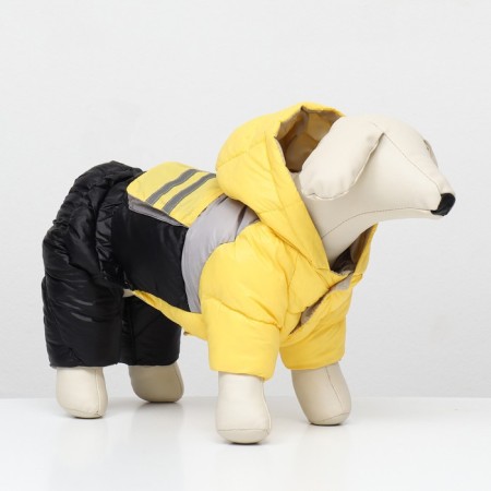 The overalls "anorax" reflective, size 18 (DS 40, OG 50, Osh 38 cm), black and yellow