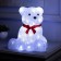 LED figure "Bear" 25 × 26 × 23 cm, acrylic, 50 LED, AA × 2 batteries, glow white