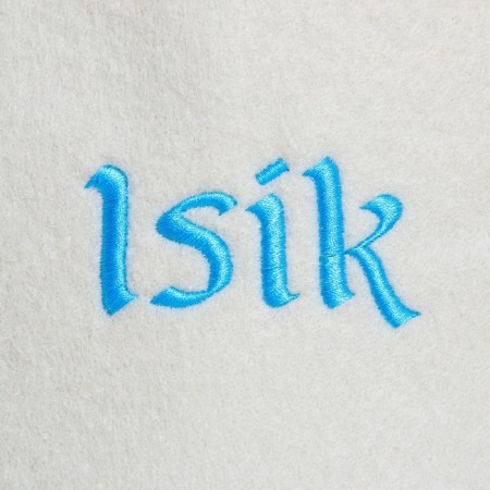 Bath cap with embroidery "ISIK"-1