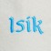 Bath cap with embroidery "ISIK"