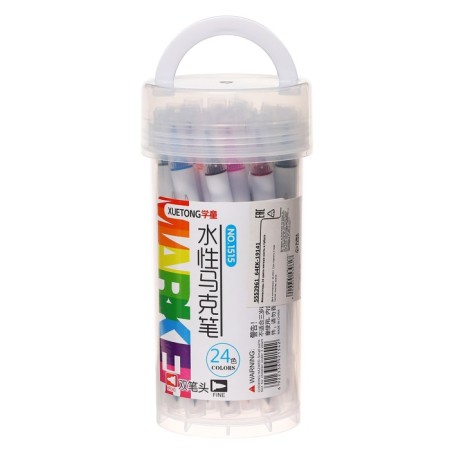Flomasters 24 colors soft brush in a tube-8