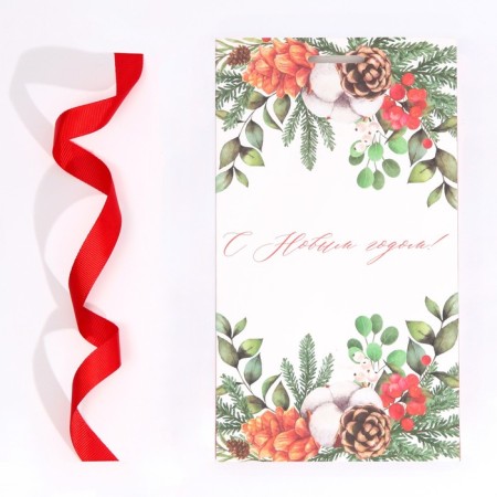 Gift package with the New Year's time tape, 13 x 23 x 7 cm, New Year-5