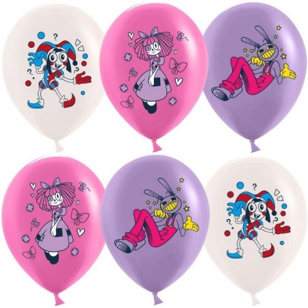 Latex ball 12 “Amazing circus” assorted, pastel, 1 tbsp., Set 25 pcs., Mix