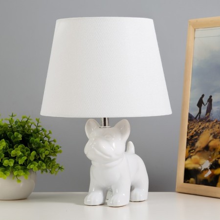 Bernard desktop 1x40W E14 wire-1,6m white 21x21x30cm