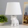Bernard desktop 1x40W E14 wire-1,6m white 21x21x30cm
