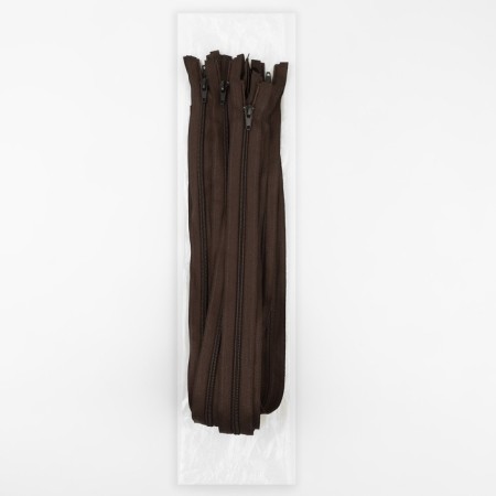 Lightning "Spiral", No. 5, detachable, automatic lock, 70 cm, brown color-2
