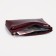Women's wallet is a female on a zipper, burgundy color