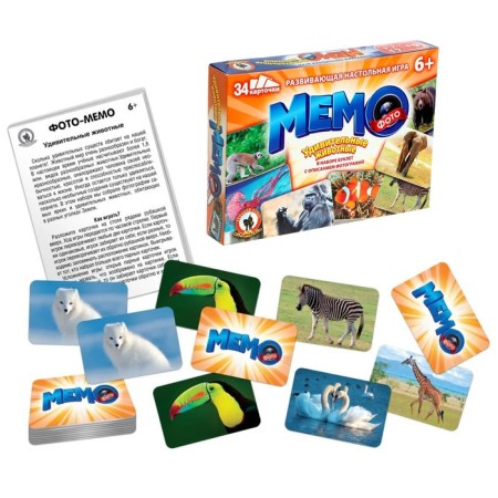 Board game "Photo meme. Amazing animals ", 34 cards-1