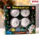 New Year's set for creativity. Christmas balls for coloring "Happy New Year", paints, 4 pcs