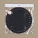 Donce for a bag, with legs, round, d = 18 cm, black/silver color