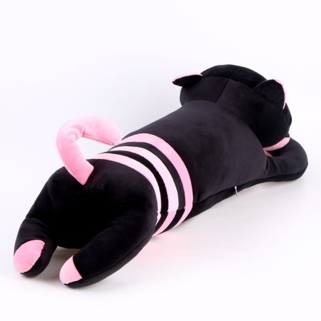 Soft toy-podushka "cat", 70 cm, black-pink color-3