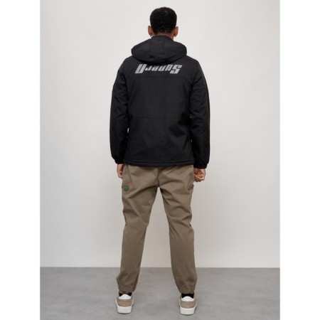 Sports male jacket, size 54, black color-3
