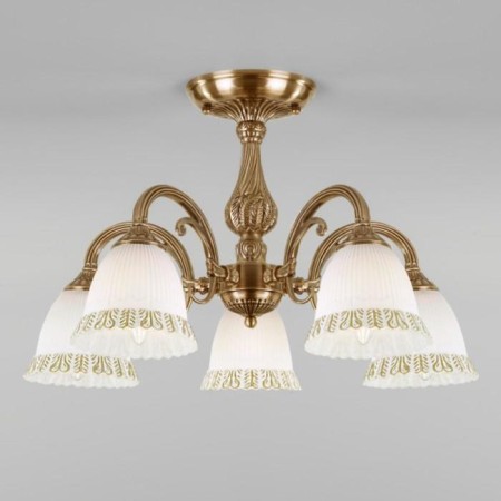 Campina chandelier, 5x60W E27, bronze color