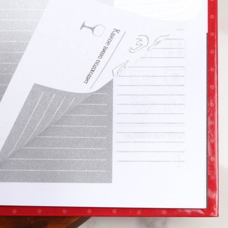 Diary for recording recipes in a solid cover A5, 80 l., "Grandmother"-4