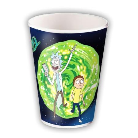 Paper glass "Rick and Morty", a set of 6 pieces, 330 ml