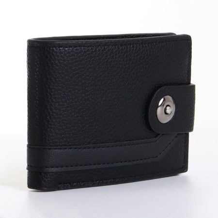 Male purse on a magnet, black color