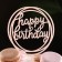 Topper "Happy Birthday", a circle, light pink, give beautifully