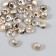 Buttons plastic for creativity on the leg "Golden Hemisphere" rough set 30 pcs 1x1 cm