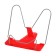 Plastic book/melall Calligrata prestige with euro suspension red