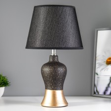 Gino table lamp E14 40W Black-gold 22x22x30 cm Risalux