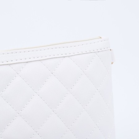 Bag Cross-Bodi with a zipper, white color-4