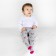 Children's tights, height 74-80 cm, gray color