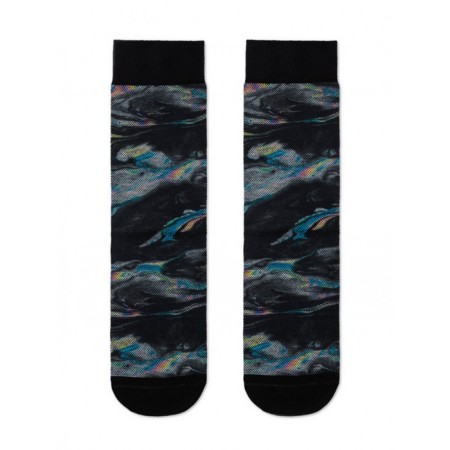 Male socks Happy, size 25, black color