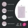 Bathroom mat IDDIS, 50x80 cm, microfiber, pink color