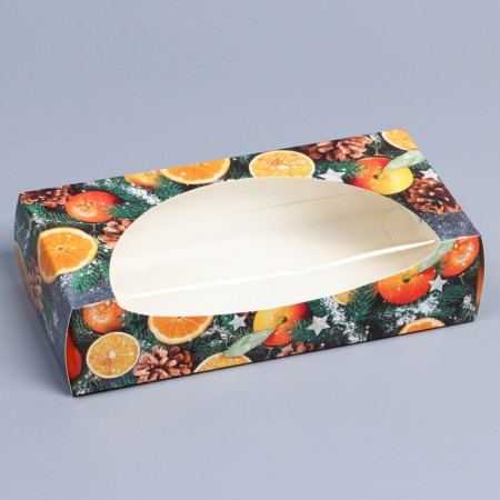 Folding box "Mandarins", 20 x 10 x 5 cm, new year-1
