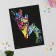 Mosaic with rhinestones "Mom and baby." Set for creativity
