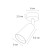 Stitch Arte Lamp Cintura A2352PL-1WH, GU10, 35 W, 9.2 cm, white