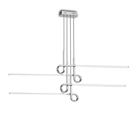 Suspended chandelier Mantra Cinto, Led, 3360lm, 3000k, 1155x85x630 mm, chromium color