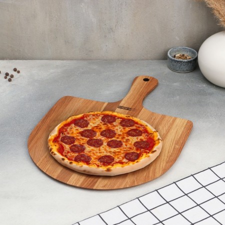 ADELICA Board "Pizza Lapata", the working part is 30 × 29 cm, handle 13 cm, oak-1