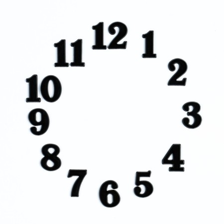 Figures for hours 15 pcs, h-2.5 cm, black-1
