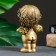 Figure "Angel Housing" gold 9x8x14cm