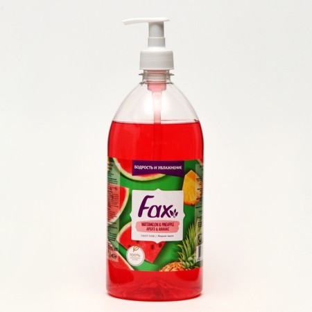 Liquid soap "FAX" watermelon & pineapple, 1000 ml