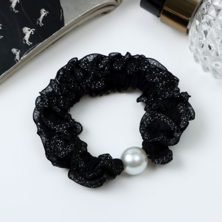 Hair gum "Florence" classics, 6 cm, black-1