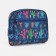Lightning cosmetic bag, external pocket, blue color