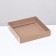 Confectionery packaging, craft with PVC lid, 16 x 16 x 3 cm